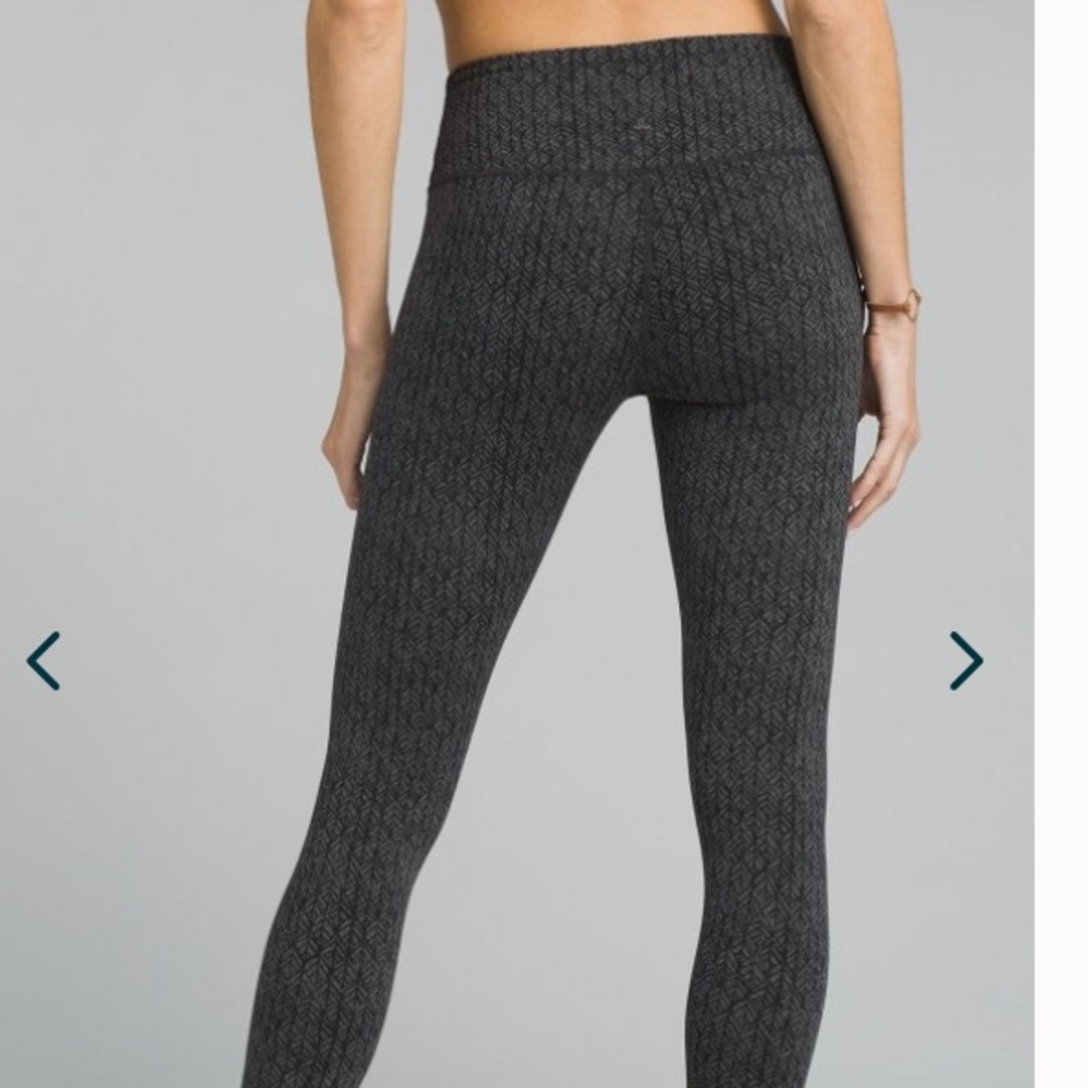 Prana Pillar Yoga Pants Gray & Black